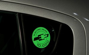 Chevrolet Volt 10,000 Electric Miles Badge